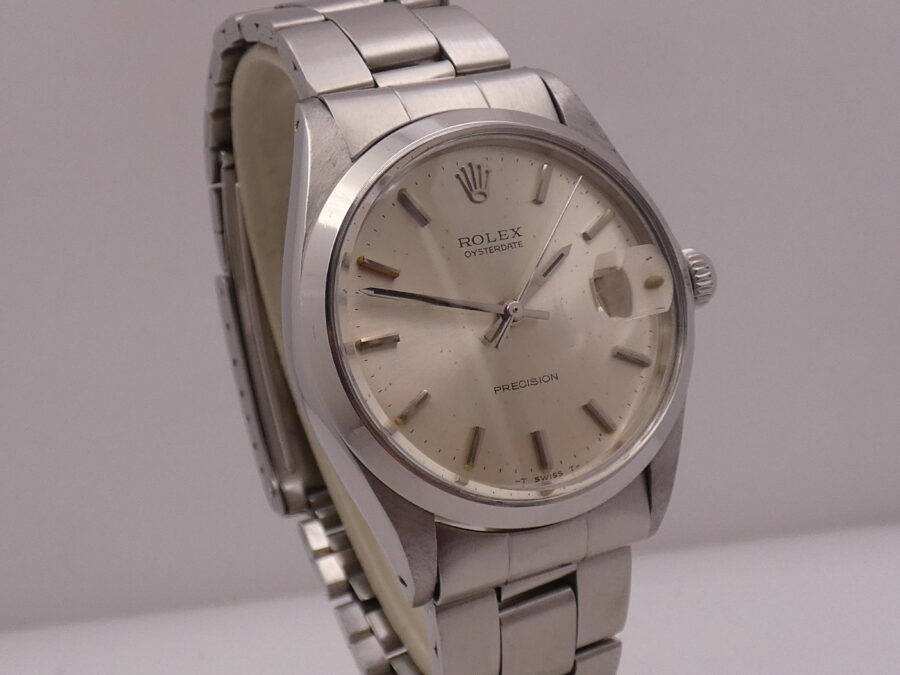 Rolex Oysterdate Precision 6694 Anno 1970 Original Dial Carica Manuale Vintage Braccialato - immagine 9