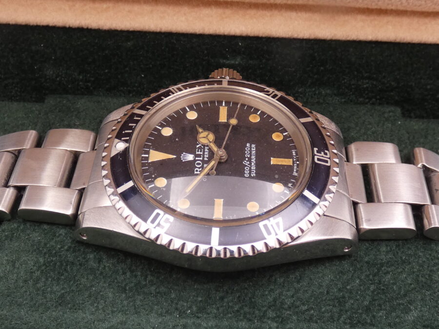 Rolex Submariner (No Date) 5513 SERIF Hazelnut Dial MK1 Open Six Automatico Braccialato Anno 1970/1971 - immagine 9