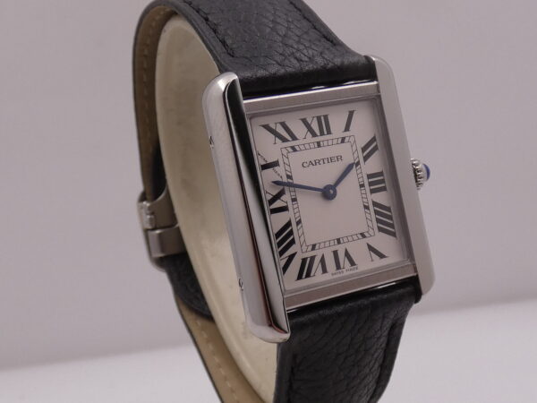 Cartier Tank Solo Steel 3170 LIKE NEW With PAPERS Anno 2021 For Ladies