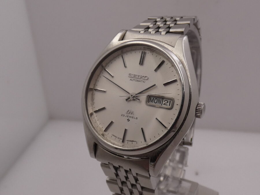 Seiko Lord Matic Day-Date Automatico Anni 70 Acciaio Braccialato Ref. 5606-8051 - immagine 10
