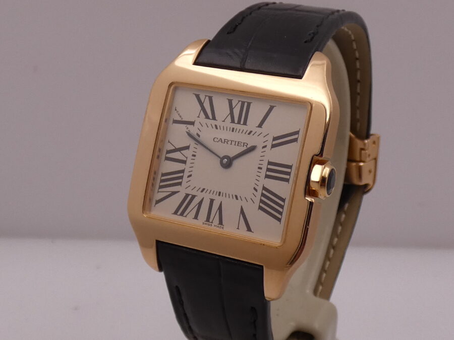 Cartier Santos Dumont Oro Rosa18Kt W2009251 BOX&PAPERS Anno 2023 TOP CONDITION Never Polished - immagine 9