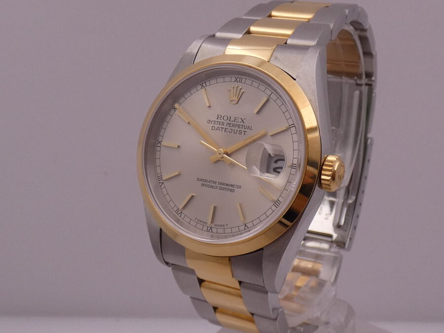 Rolex Datejust 16203 N.O.S. BOX&PAPERS Italia NO HOLES Acciaio & Oro 18Kt Anno 1999 MAI INDOSSATO Automatico - immagine 9