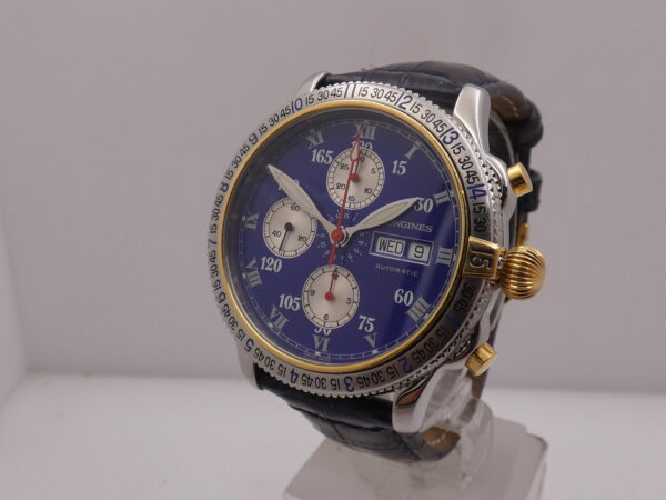 Cronografo Longines Lindbergh Hour Angle Special Series BOX&PAPERS Anno 2011 Automatico Acciaio