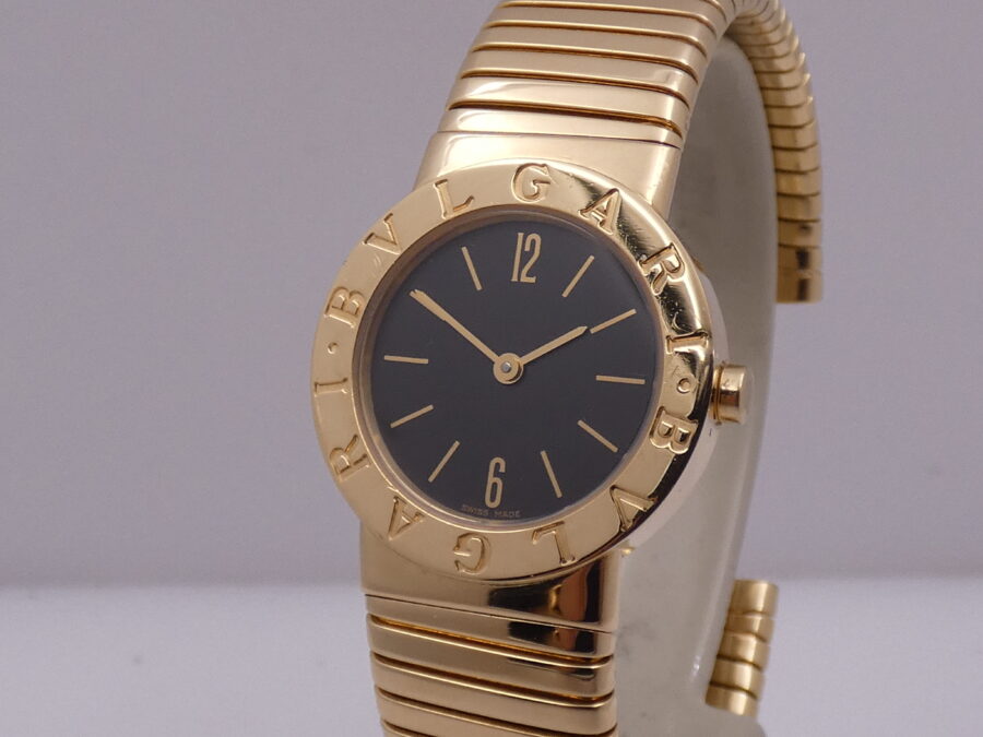 Bulgari Bulgari Tubogas Lady ORO MASSICCIO 18KT BB 26 2T WITH BOX Anni 90's - immagine 9