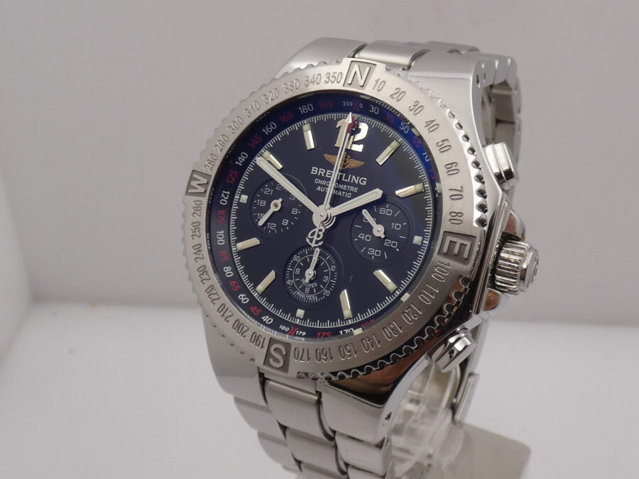 Cronografo Breitling Hercules 45mm TOP CONDITION A39362 Anni 2000's Automatico Acciaio - immagine 9