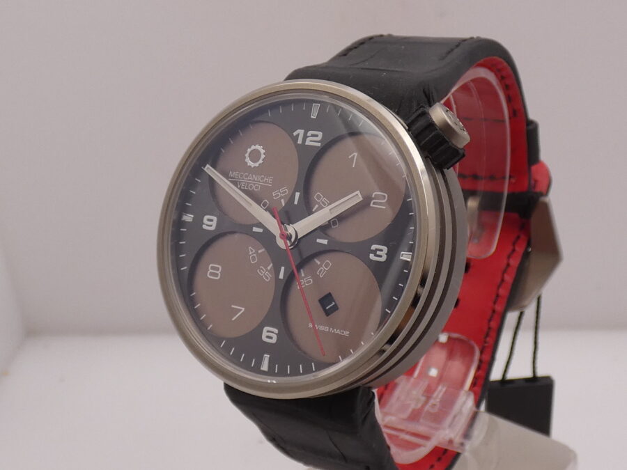 Meccaniche Veloci Quattro Valvole 42 SoloTempo N.O.S. New Old Stock Titanio Automatico Ref. W121K048 - immagine 10