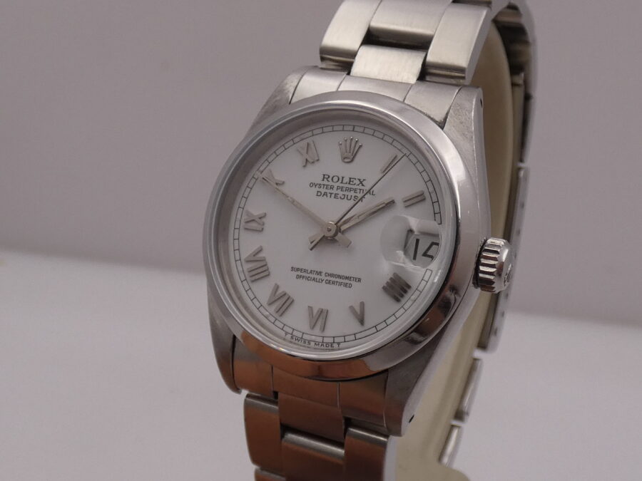 Rolex Datejust 31 MID-SIZE 68240 Anni 1991 White Dial Automatico Acciaio Bracciale Oyster LADY Watch - immagine 9