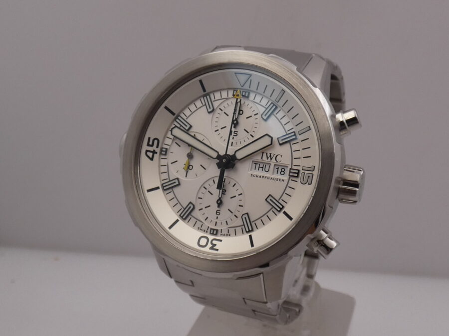 Cronografo IWC Aquatimer Day-Date 45mm IW3768 With PAPERS Anno 2017 Automatico Acciaio - immagine 9