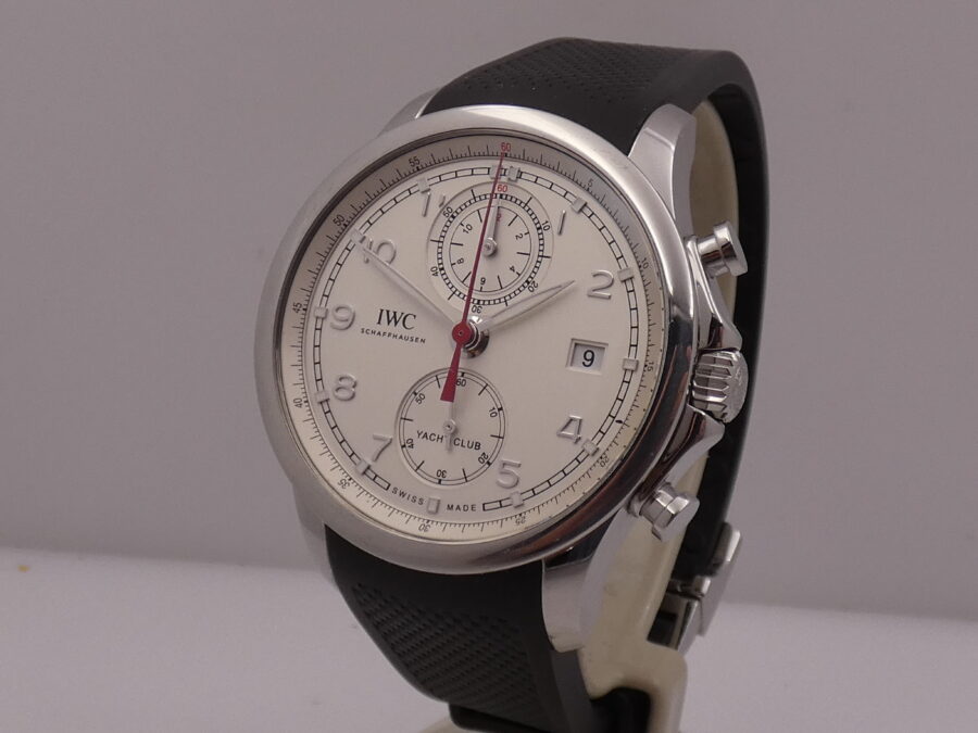 Cronografo IWC Portuguese Yacht Club Flyback IW390502 With PAPERS Automatico ANNO 2017 Acciaio - immagine 9