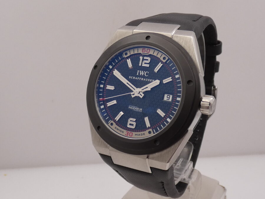 IWC Ingenieur Automatic IW3234 With PAPERS Lunetta Nera In Ceramica Acciaio - immagine 10