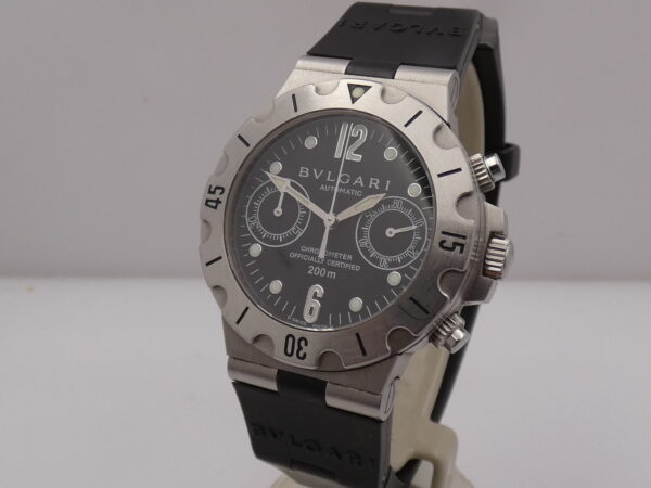 Cronografo Bulgari Scuba Diagono SCB 38 S Automatic Chronometer Acciaio ANNI '2000