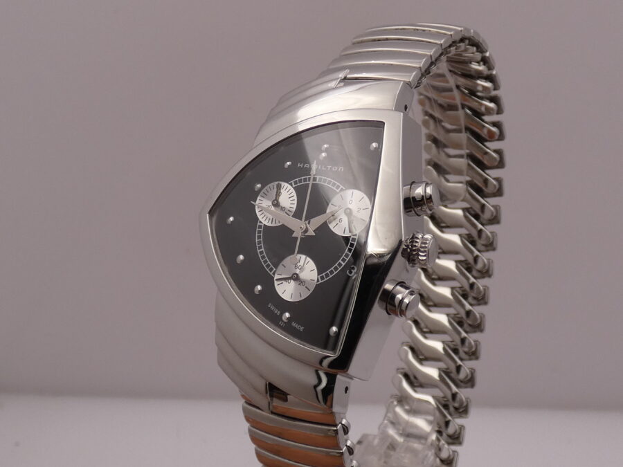 Cronografo Hamilton Ventura 32mm BOX&PAPERS Braccialato Acciaio Ref. H24412732 - immagine 9