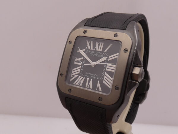 Cartier Santos 100 XL 2656 - W2020010 38mm Steel & Titanium TOP CONDITION Automatic Like New