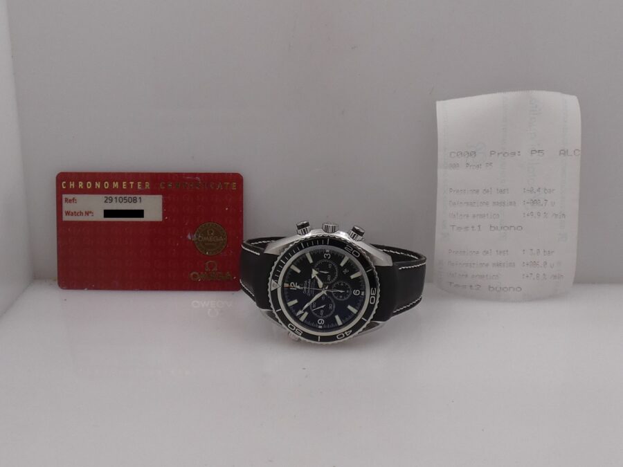 Cronografo Omega Seamaster Planet Ocean Co-Axial With PAPERS Anno 2006 Automatic Chronometer Acciaio - immagine 9