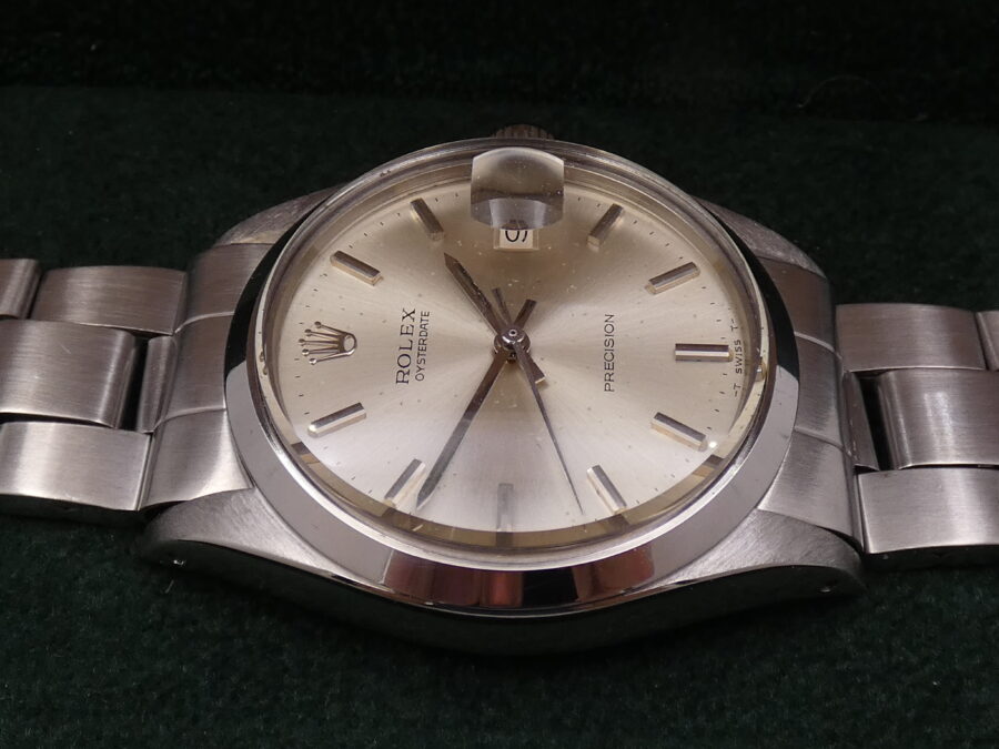 Rolex Oysterdate Precision 6694 Anno 1970 Original Dial Carica Manuale Vintage Braccialato - immagine 10
