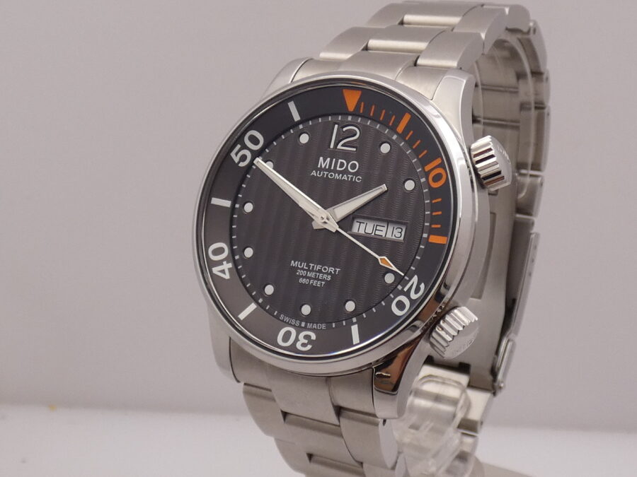 Mido Multifort Day Date Automatic LIKE NEW BOX&PAPERS ANNO 2024 Dual Crown Steel Ref. M005930A - immagine 10