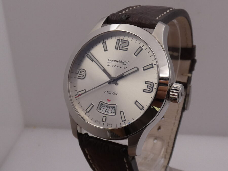 Eberhard & Co. Aiglon Grande Taille 41030 N.O.S BOX&PAPERS Anno 2016 Automatico Acciaio New Old Stock - immagine 9