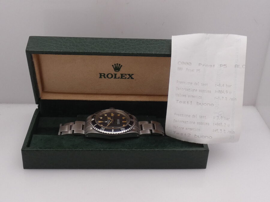 Rolex Submariner (No Date) 5513 SERIF Hazelnut Dial MK1 Open Six Automatico Braccialato Anno 1970/1971 - immagine 10