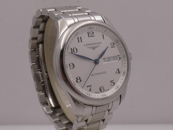 Longines Master Collection DayDate 38,5mm Honeycomb Dial Automatico L2.755.4 Braccialato Acciaio