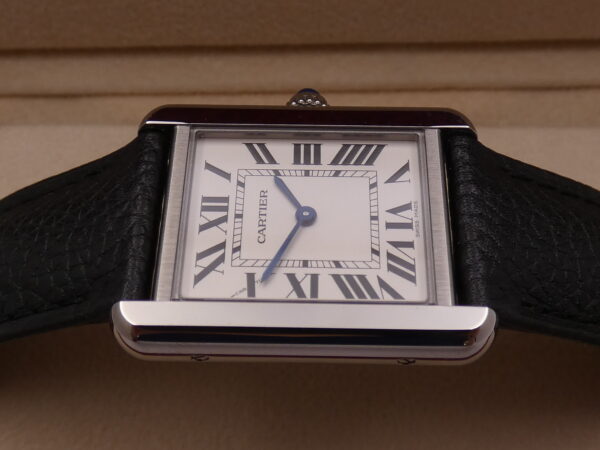 Cartier Tank Solo Steel 3170 LIKE NEW With PAPERS Anno 2021 For Ladies