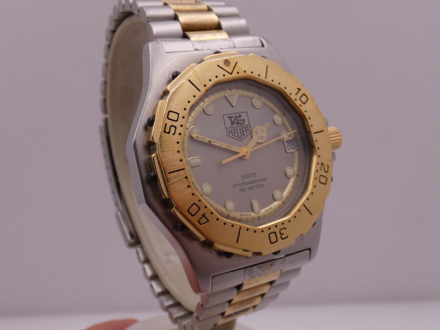 TAG Heuer 3000 Professional Acciaio&Oro 18 kt G.F. Anni 80 Braccialato Ref. 934.206 - immagine 11