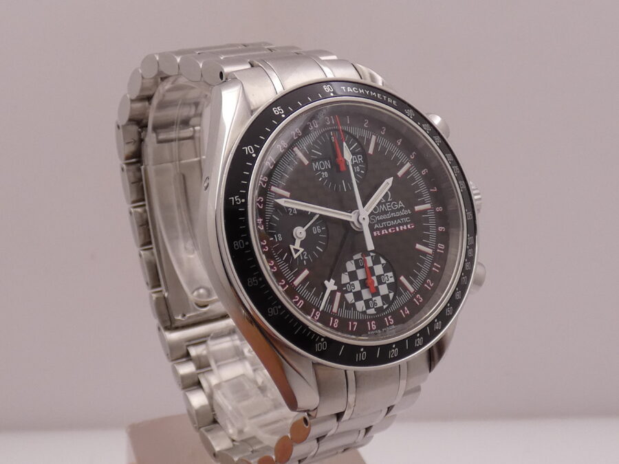 Cronografo Omega Speedmaster Day Date Racing Schumacher Triple Date BOX&PAPERS Anno 2014 Automatico Acciaio EDIZIONE LIMITATA 5555pc Ref. 3529.50.00 - immagine 11