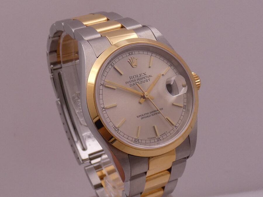 Rolex Datejust 16203 N.O.S. BOX&PAPERS Italia NO HOLES Acciaio & Oro 18Kt Anno 1999 MAI INDOSSATO Automatico - immagine 10