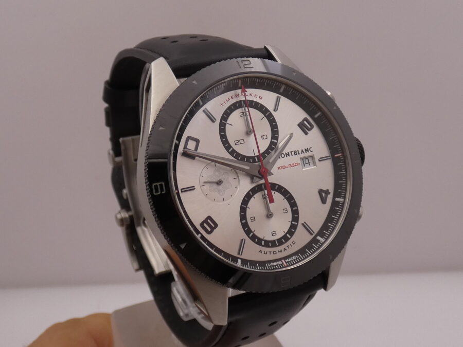 Cronografo Montblanc Timewalker 116100 43mm Lunetta Ceramica Automatico Acciaio - immagine 11