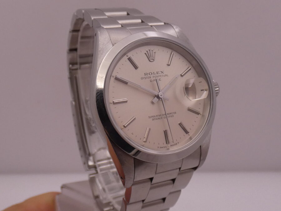 Rolex Oyster Perpetual Date 15200 BOX&PAPERS Italia Anno 1990 TOP CONDITION Automatico Acciaio - immagine 10