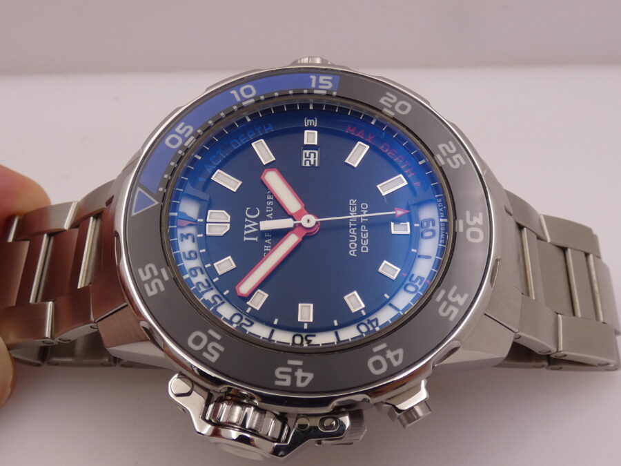 IWC Aquatimer Deep Two 46mm IW3547 WITH PAPERS TOP CONDITION Automatico Acciaio Braccialato - immagine 10