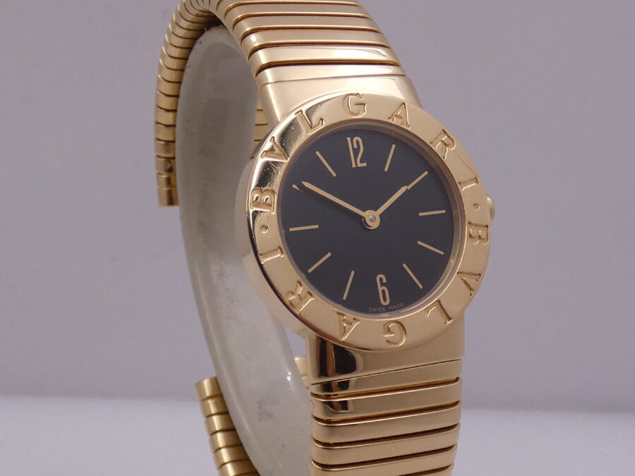 Bulgari Bulgari Tubogas Lady ORO MASSICCIO 18KT BB 26 2T WITH BOX Anni 90's - immagine 10
