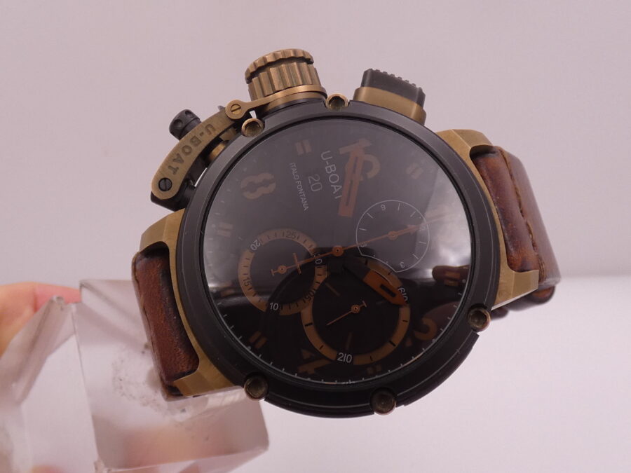 Cronografo U-Boat Chimera Italo Fontana 7475 46mm Bronzo & PVD Nero Limited Edition 300pz - immagine 10