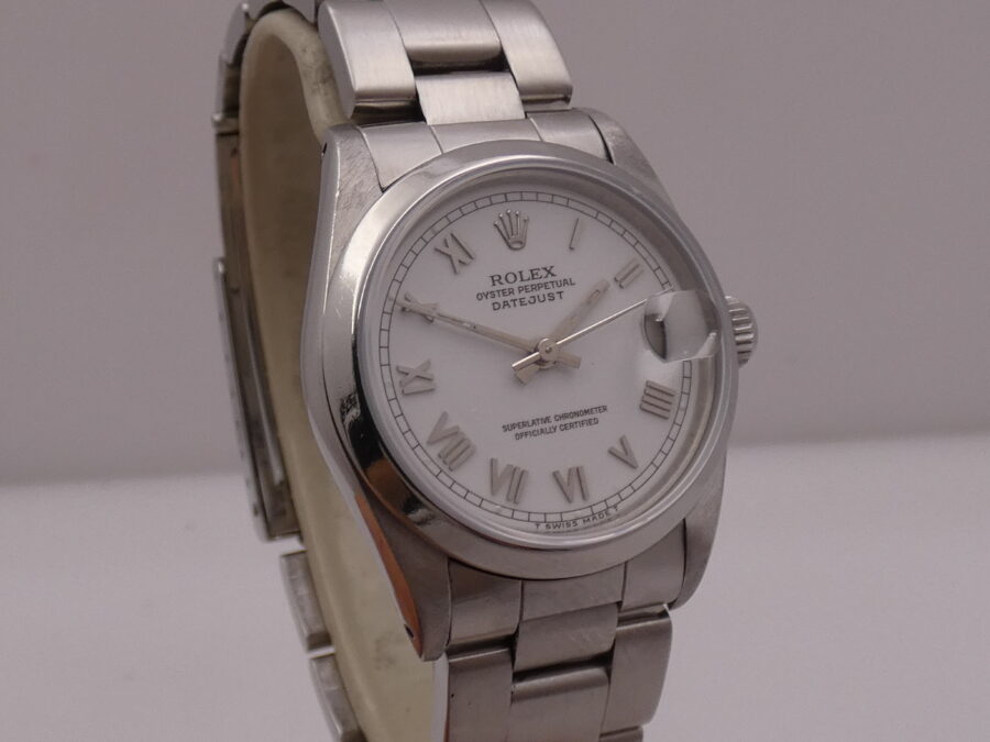 Rolex Datejust 31 MID-SIZE 68240 Anni 1991 White Dial Automatico Acciaio Bracciale Oyster LADY Watch - immagine 10