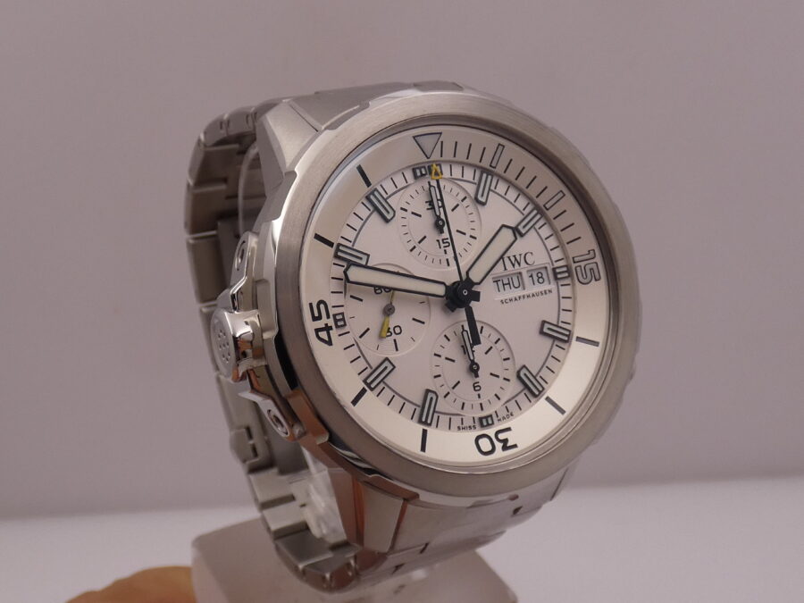 Cronografo IWC Aquatimer Day-Date 45mm IW3768 With PAPERS Anno 2017 Automatico Acciaio - immagine 10