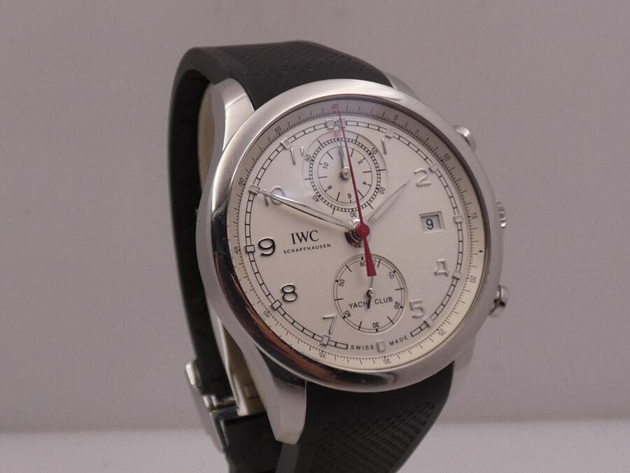 Cronografo IWC Portuguese Yacht Club Flyback IW390502 With PAPERS Automatico ANNO 2017 Acciaio - immagine 10