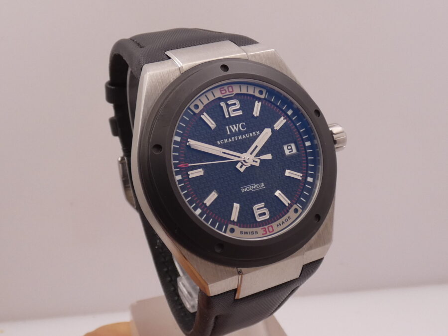 IWC Ingenieur Automatic IW3234 With PAPERS Lunetta Nera In Ceramica Acciaio - immagine 11