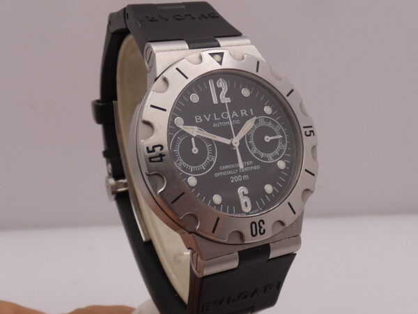 Cronografo Bulgari Scuba Diagono SCB 38 S Automatic Chronometer Acciaio ANNI '2000