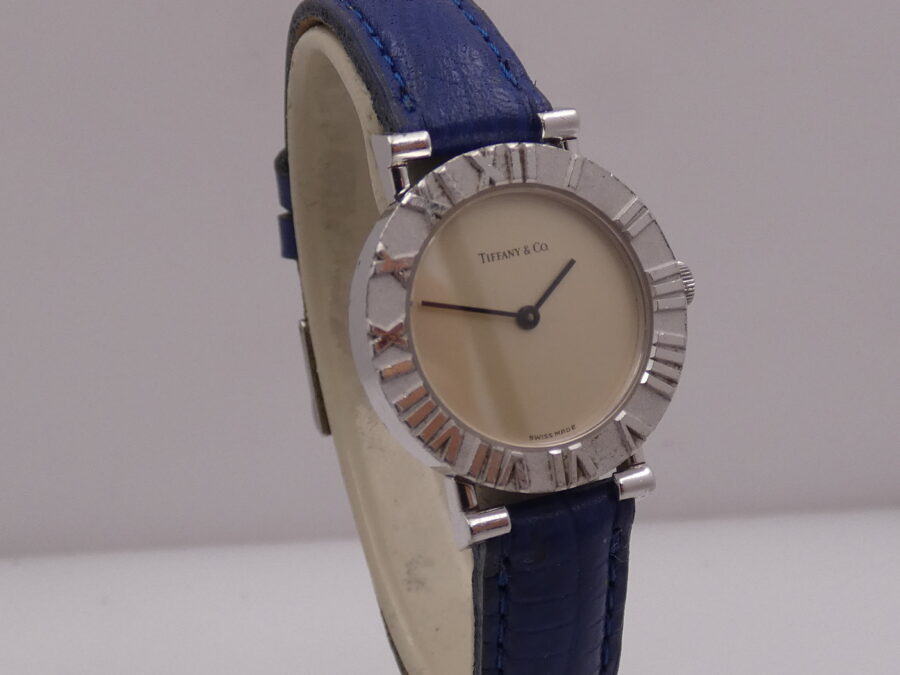 Tiffany Atlas Lady 24mm L0604 ARGENTO 925 Anni 90's Orologio Ladies - immagine 10