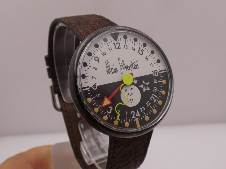 Alain Silberstein Creations Mono Hand Night & Day 24H Black Pvd ANNI '2000s Orologio - immagine 10