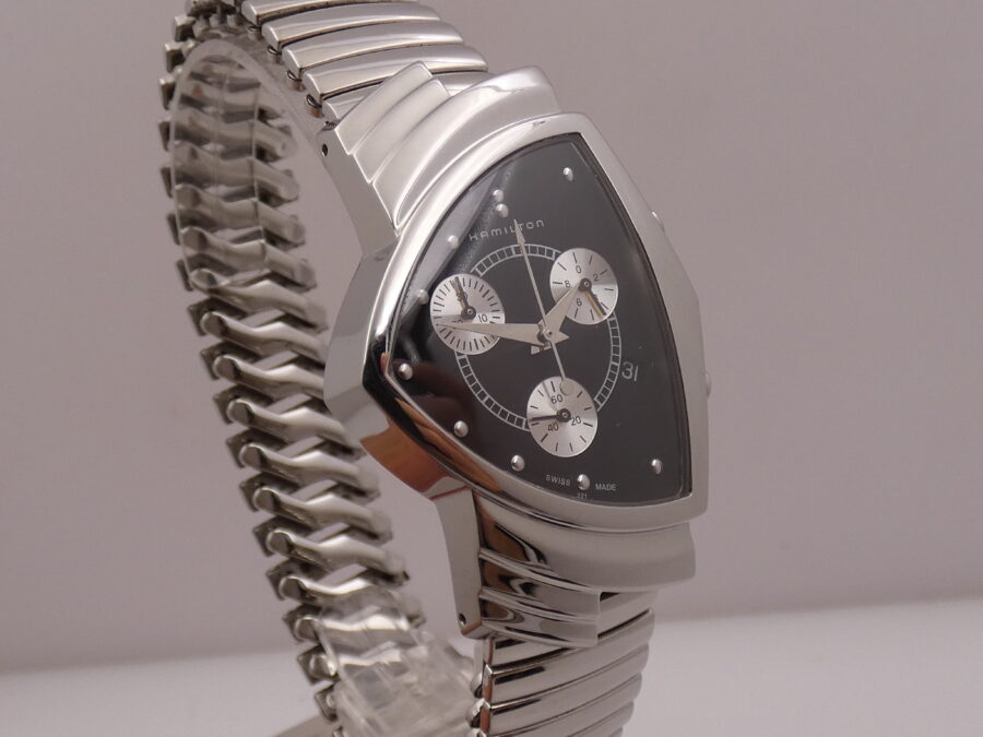 Cronografo Hamilton Ventura 32mm BOX&PAPERS Braccialato Acciaio Ref. H24412732 - immagine 10