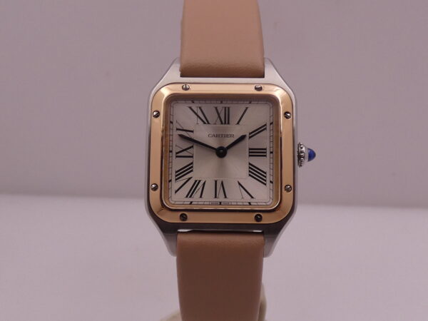 Cartier Santos Dumont Lady 27,5mm Acciaio & Oro Rosa 18Kt 4213 TOP CONDITION For Ladies W2SA0012