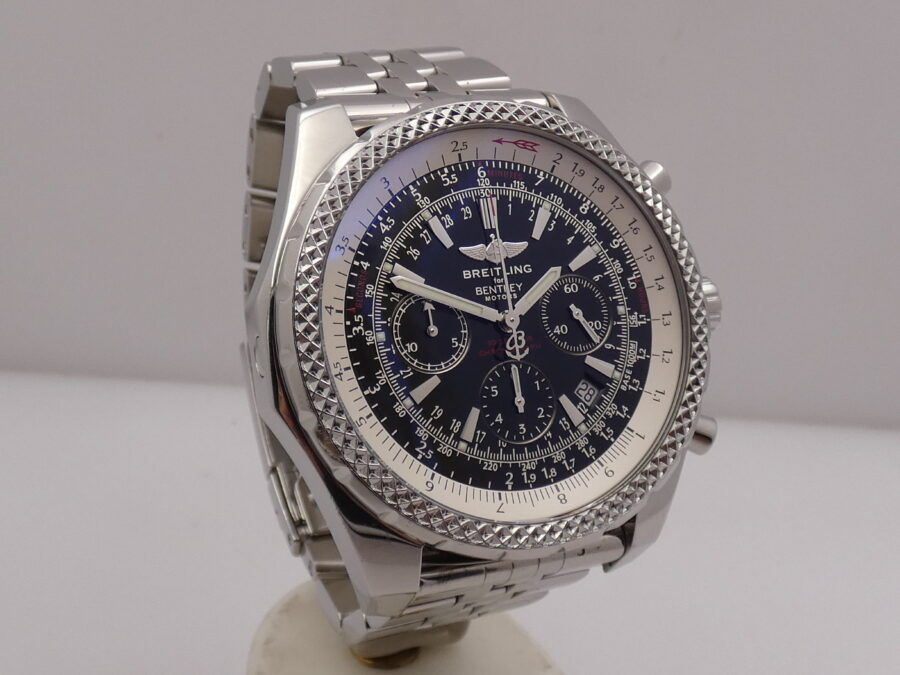 Cronografo Breitling Bentley Motors 48mm A25362 Edizione Speciale Automatico Chronometer Braccialato - immagine 11