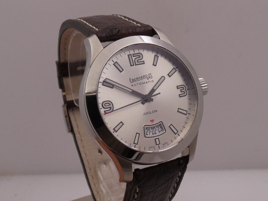 Eberhard & Co. Aiglon Grande Taille 41030 N.O.S BOX&PAPERS Anno 2016 Automatico Acciaio New Old Stock - immagine 10