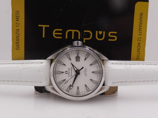 Omega Seamaster Aqua Terra Co-Axial 34mm With PAPERS Ottobre 2023 White Dial Automatico Acciaio TOP CONDITION For Ladies !!!