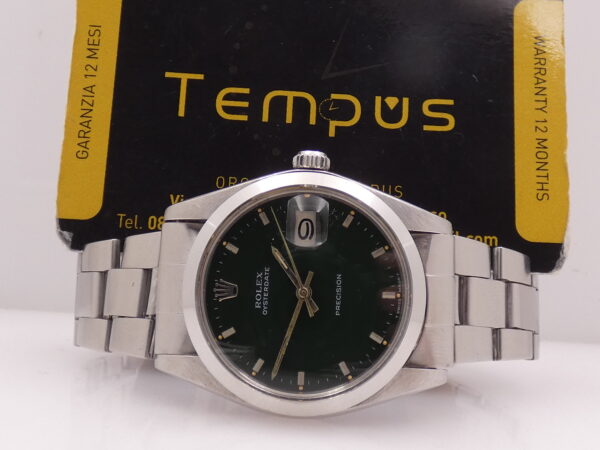 Rolex Oysterdate Precision 6694 Green Dial Anno1977 Manuale Bracciale Oyster Acciaio