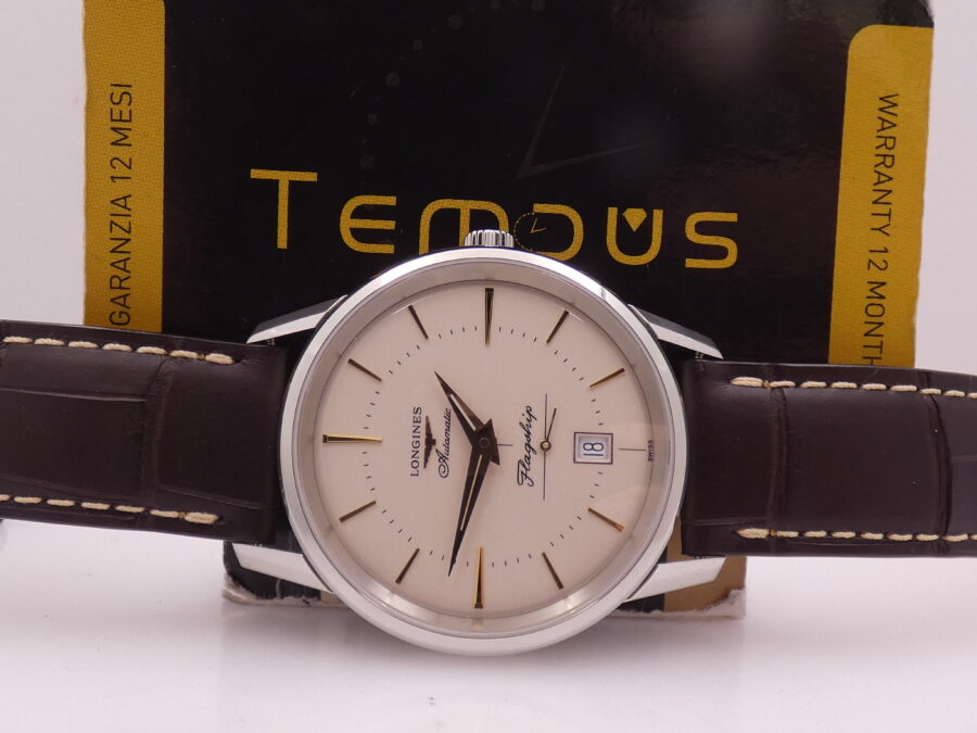 Longines Flagship Heritage L4.795.4 NEW BOX PAPERS & TAG PRICE Automatico Anno 2025 Mai Indossato - immagine 2
