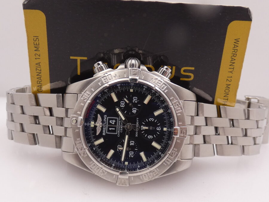 Cronografo Breitling Blackbird Big Date BOX&PAPERS Anno 2007 SERVICED in Breitling Automatic Chronometer A44359 Bracciale Pilot - immagine 2