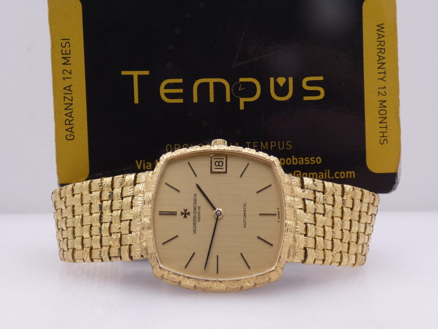 Vacheron Constantin NEW OLD STOCK 18Kt Square Basket 1970s Sigma Dial BOX & PAPERS Automatico Untouched - immagine 2