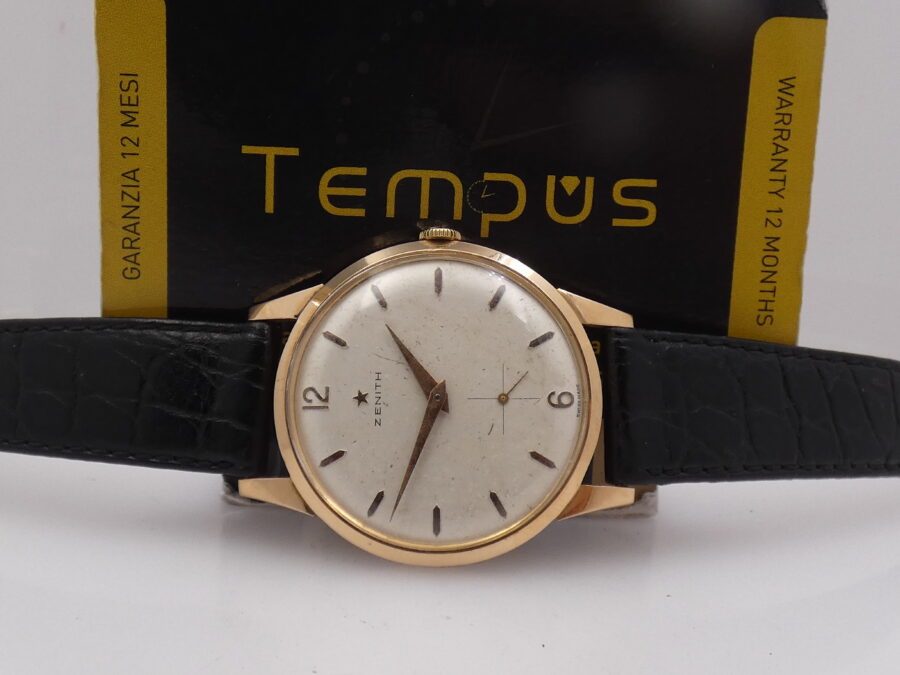 Zenith Stellina Oversize 37mm Oro Rosa 18Kt ANNO 1960 Manuale Cal. 40 - immagine 2