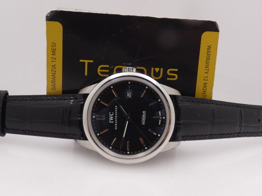 IWC Ingenieur Automatico EDIZIONE 2008 IW3233 BOX&PAPERS Black Dial Anno 2010 Acciaio - immagine 2